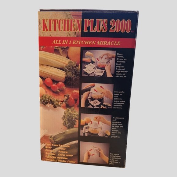 Kitchen Plus 2000 The Ultimate Kitchen Miracle Chopper Slicer & Juicer Recipe-Bk - Picture 3 of 6